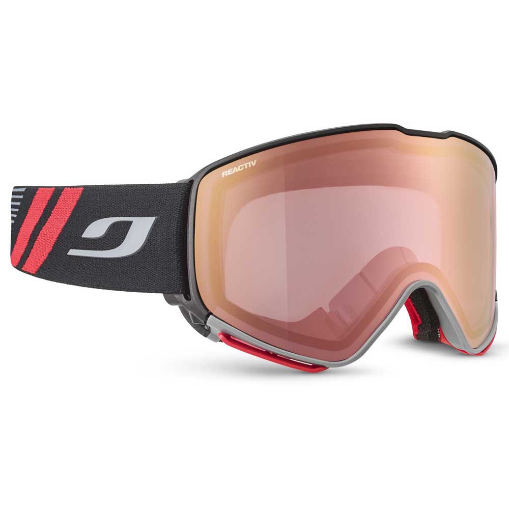 Photos - Ski Goggles Julbo Quickshift Otg  Black Reactiv Performance Flas Red/CAT1-3 