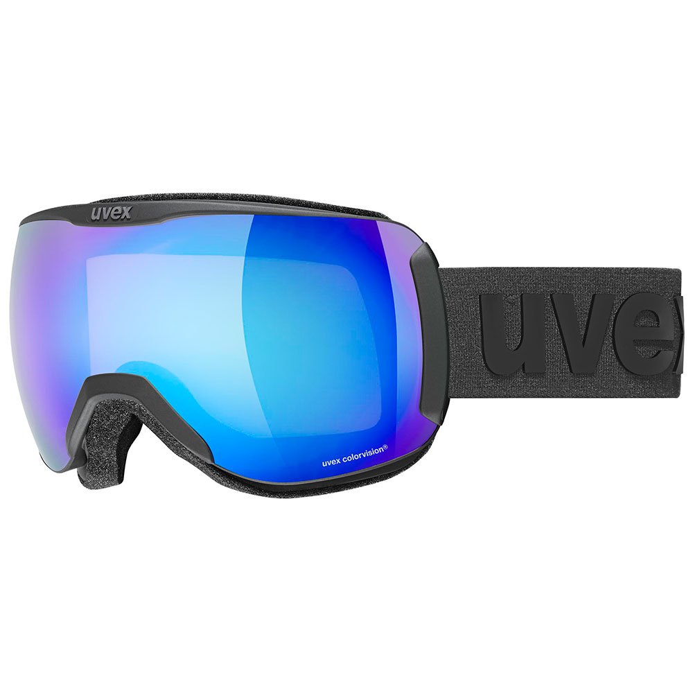 Photos - Ski Goggles UVEX Downhill 2100 Cv  Grey Mirror Blue Colorvision Green/CAT2 