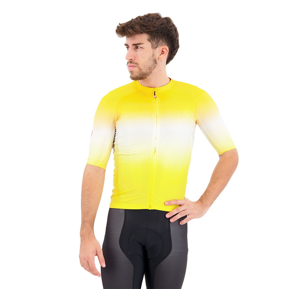 BikeInn Castelli Aero Race 6.0 Short Sleeve Jersey Yellow 2XL Man