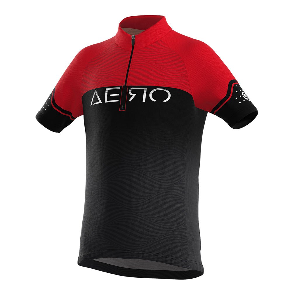 BikeInn Bicycle Line Aero S2 Short Sleeve Jersey Red,Black 6 Years Boy