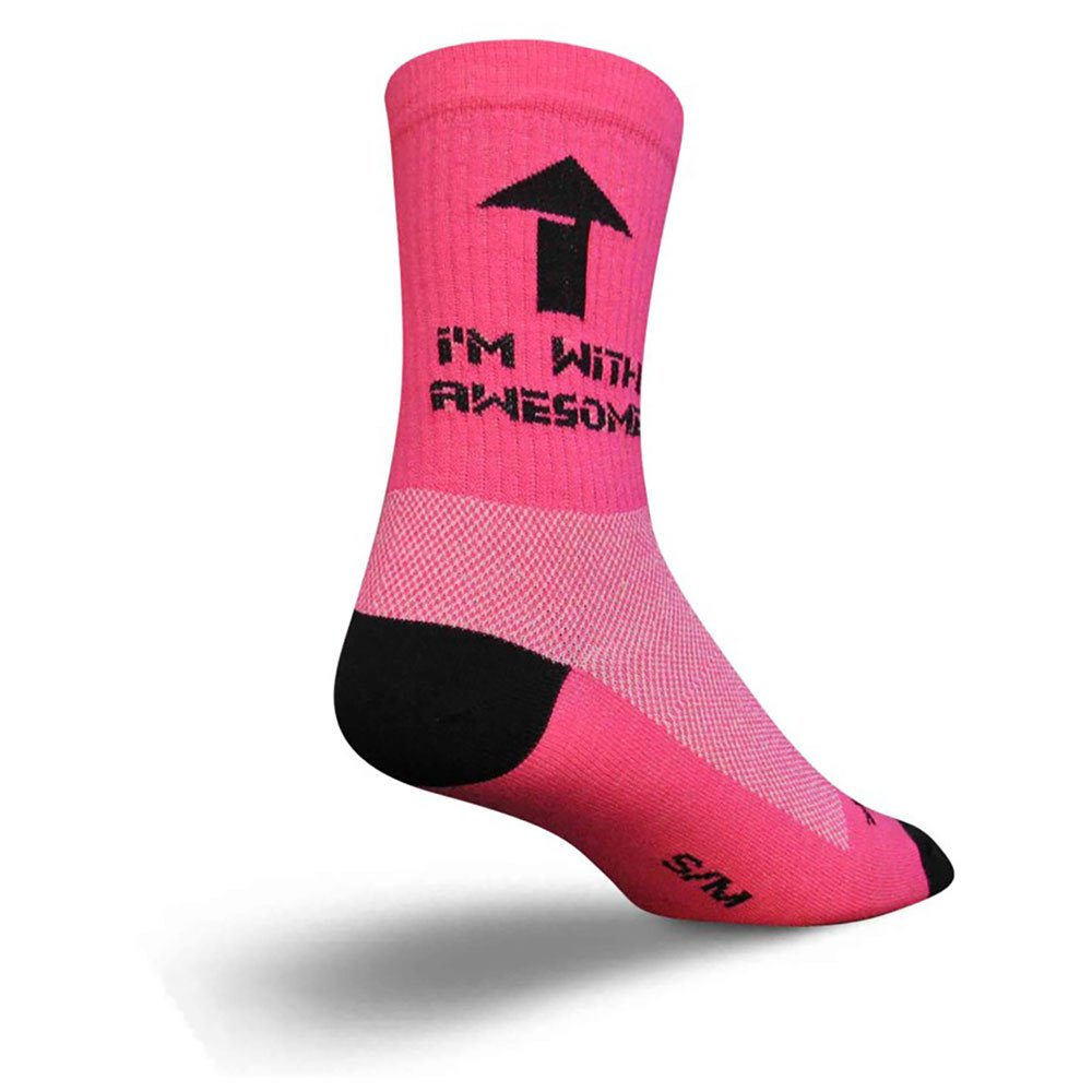 BikeInn Sockguy Crew 6´´ Awesome Socks Pink EU 43-48 Man