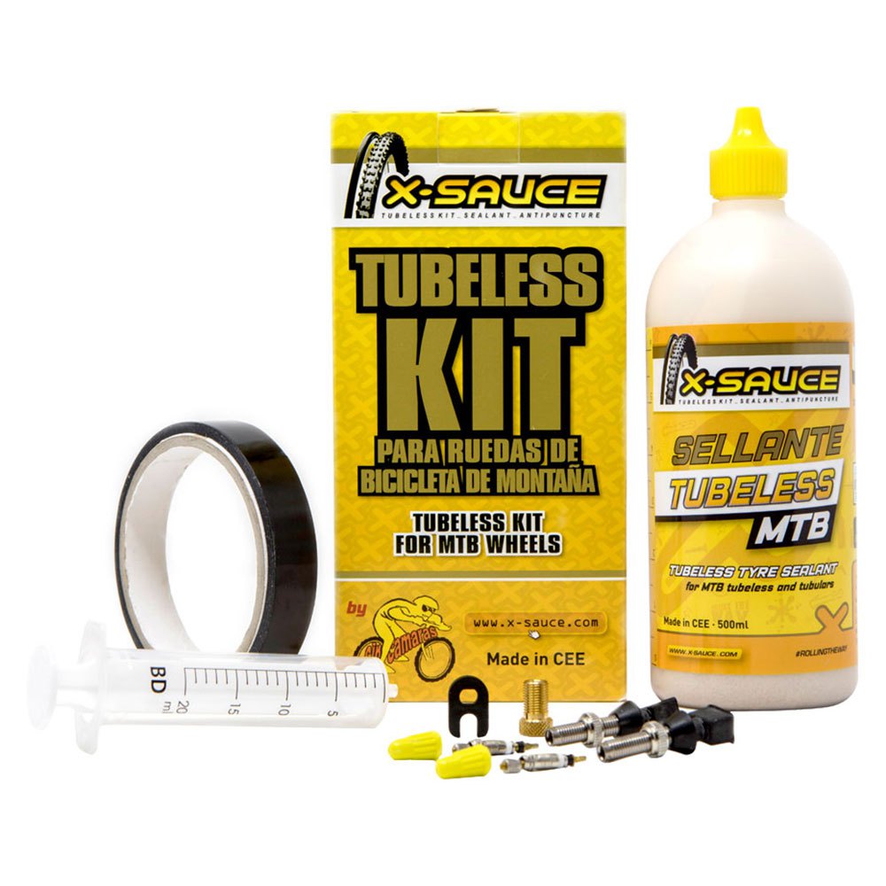 BikeInn X Sauce X-sauce Tubeless Mtb Presta 30 Mm Repair Kit Golden