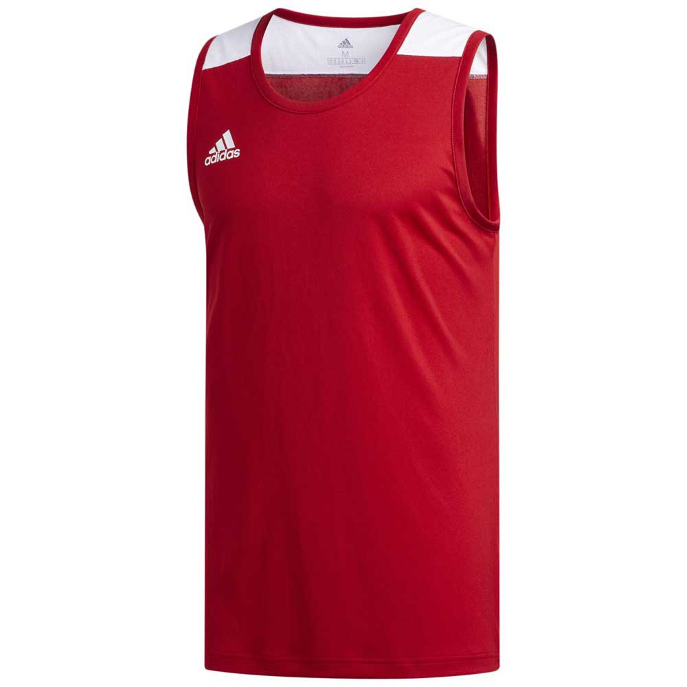 Adidas Creator 365 Regular Sleeveless T-shirt Red,White XS / Regular Man