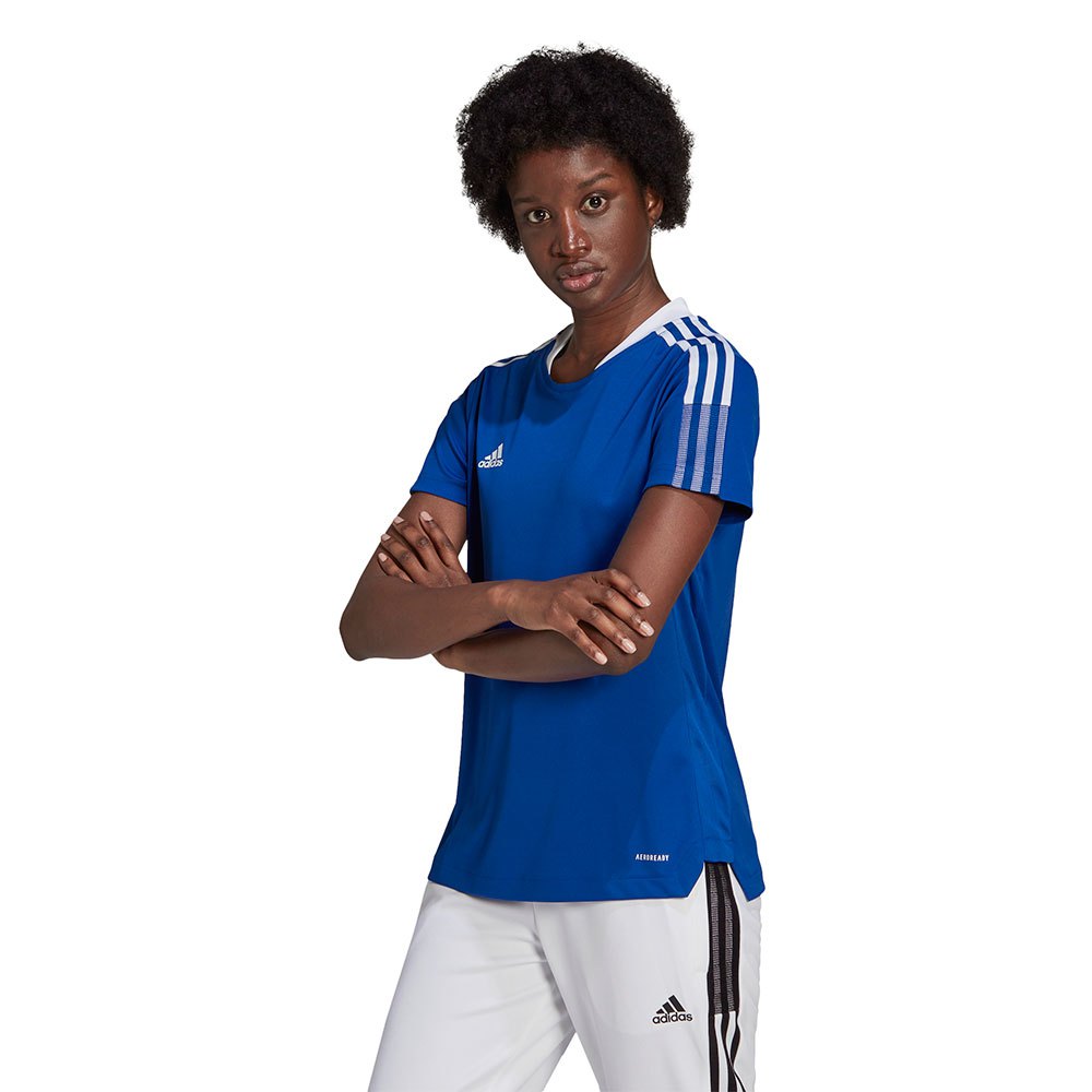 Adidas Tiro 21 Training Short Sleeve T-shirt Blue XS / Regular Woman