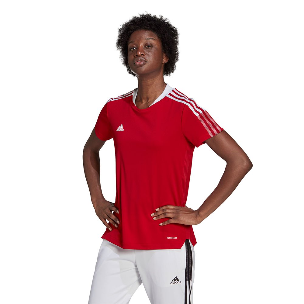 Adidas Tiro 21 Training Short Sleeve T-shirt Red 2XS / Regular Woman