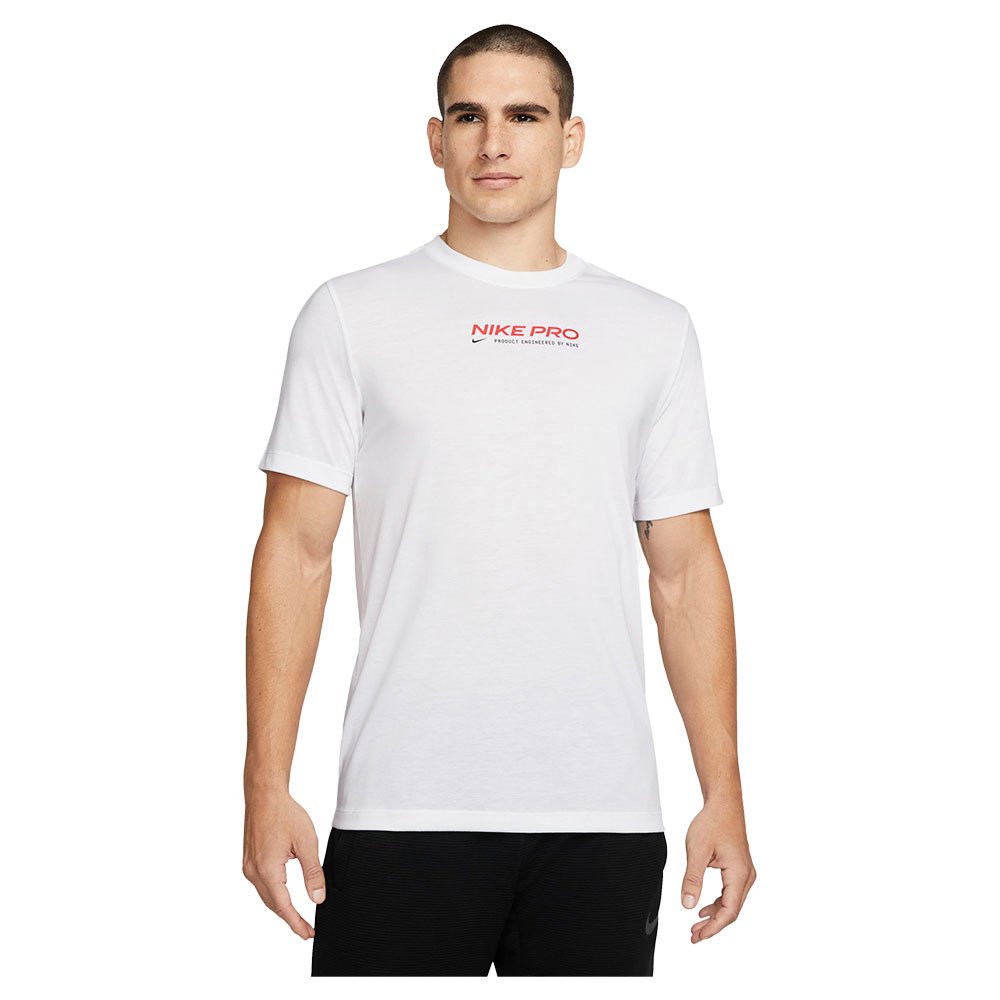 Nike Pro Dri Fit Short Sleeve T-shirt White L Man
