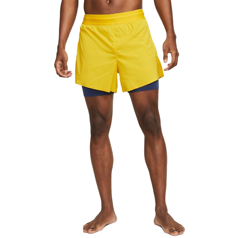 Nike Yoga Hot Yogas Shorts Yellow S Man