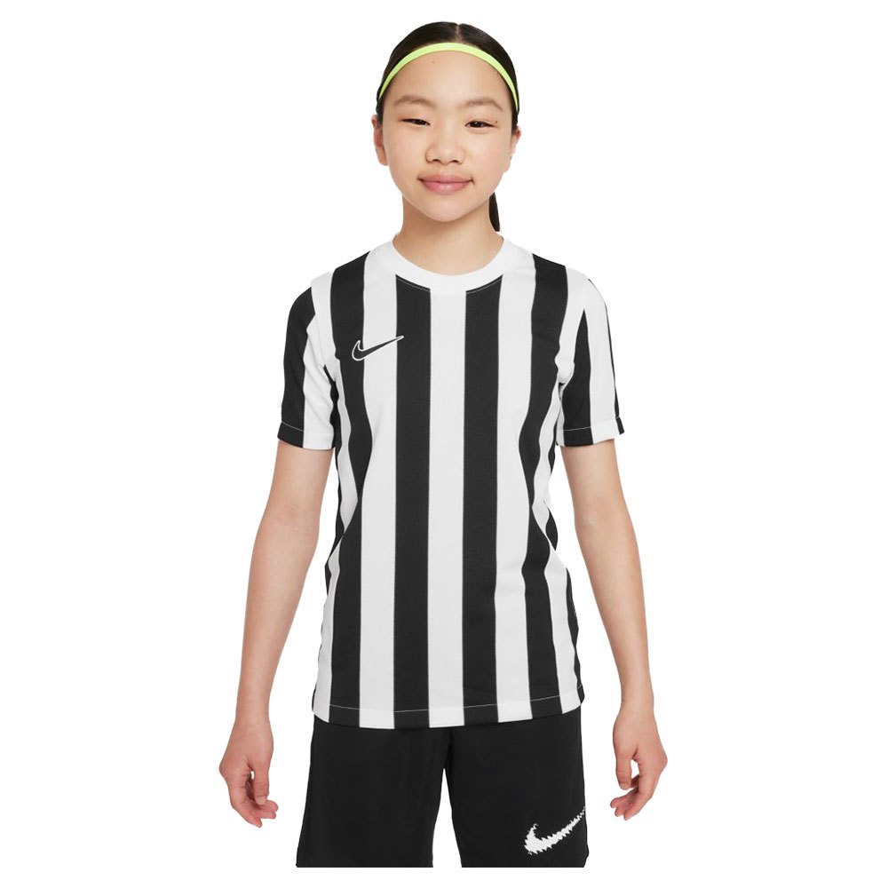 Nike Dri Fit Division 4 Striped Short Sleeve T-shirt Black 13-15 Years Boy