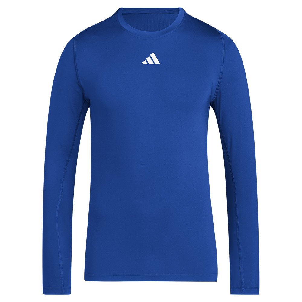 Adidas Techfit Long Sleeve T-shirt Blue L / Regular Man