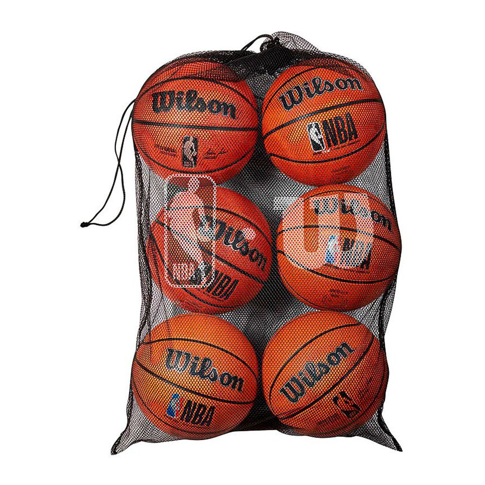 Wilson Nba Basketball Ball Bag Orange Up to 6 Balls