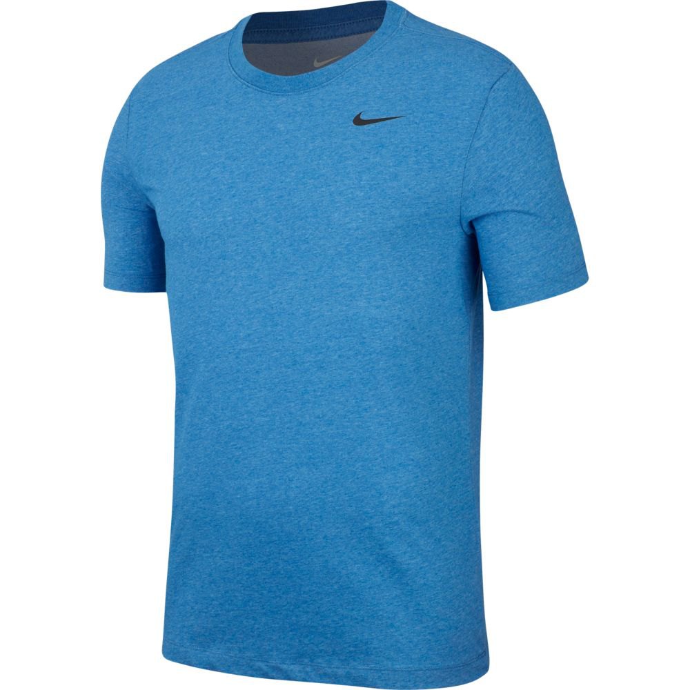 Nike Dri Fit Crew Solid Short Sleeve T-shirt Blue 2XL / Regular Man