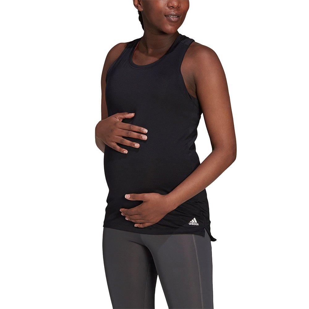 Adidas Aeroready Designed 2 Move Sport Maternity Sleeveless T-shirt Black XS Woman
