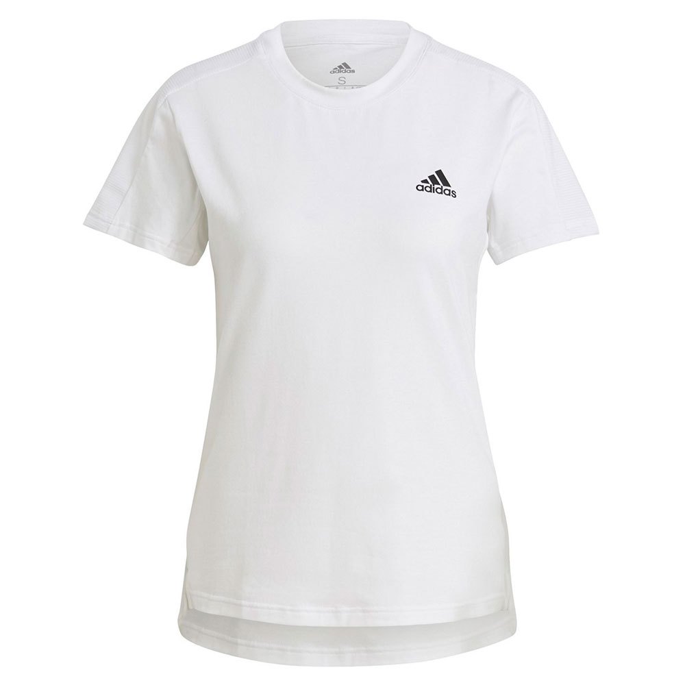 Adidas Designed To Move Aeroready Short Sleeve T-shirt White,Black XS Woman