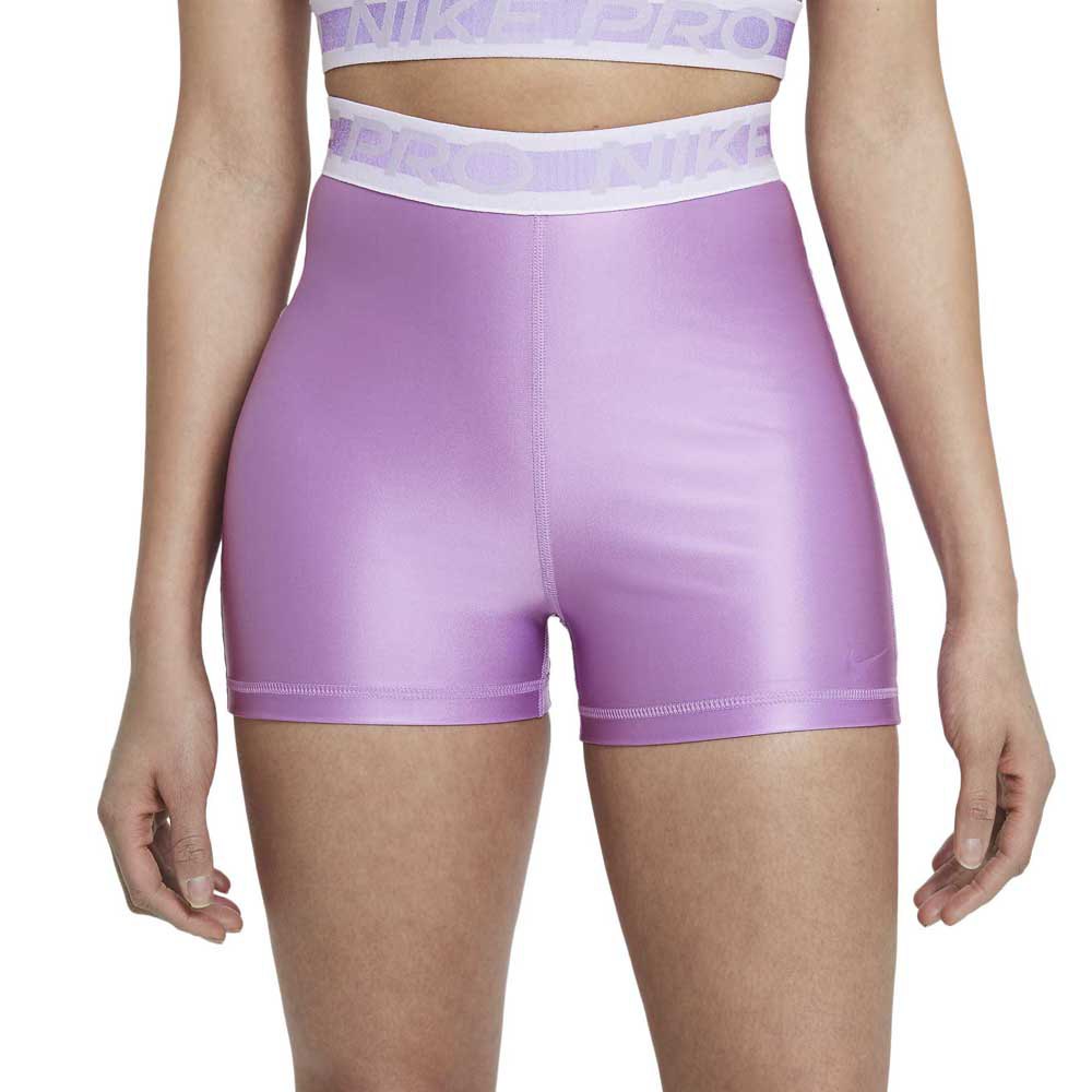 Nike Pro High Rise 3´´ Shorts Purple 2XS Woman