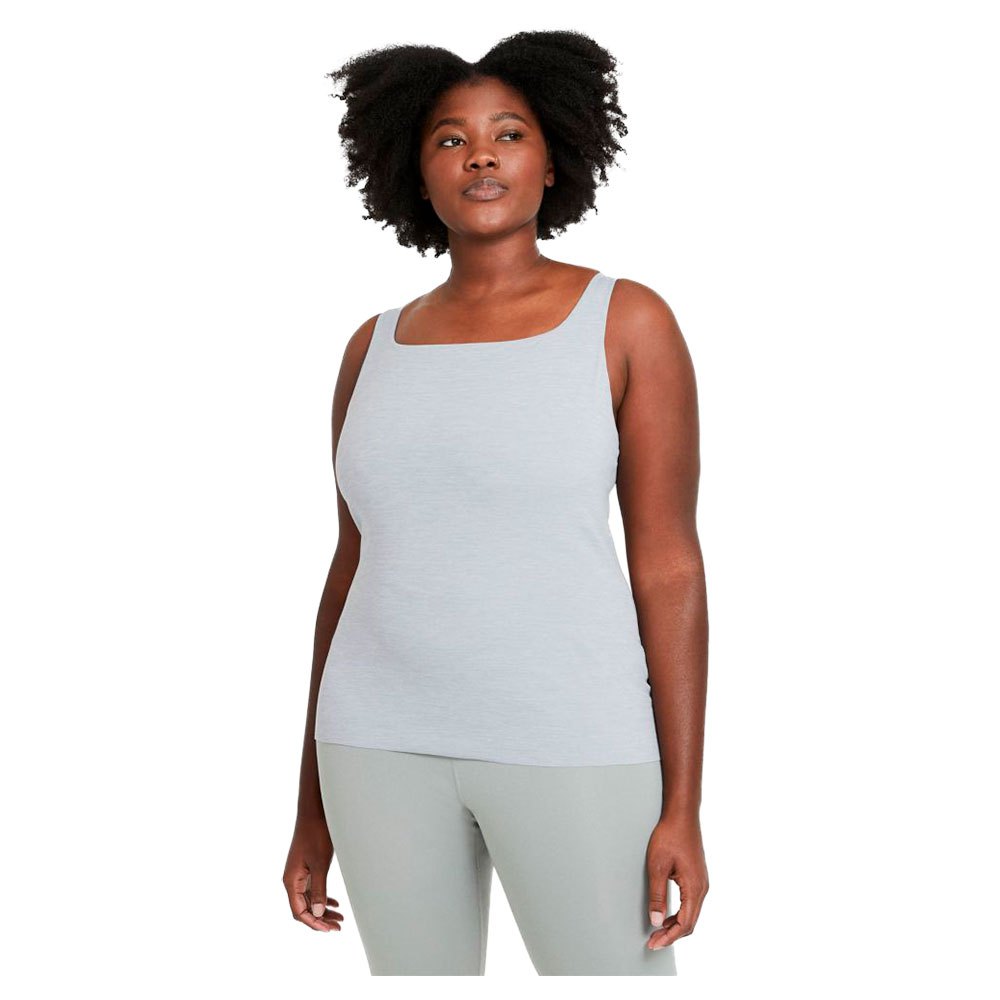 Nike Yoga Luxe Shelf Sleeveless T-shirt Grey M Woman