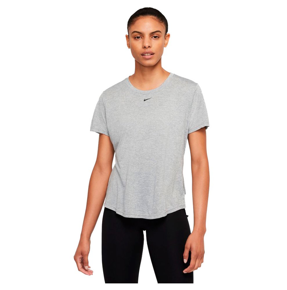 Nike Dri Fit One Short Sleeve T-shirt Grey L Woman