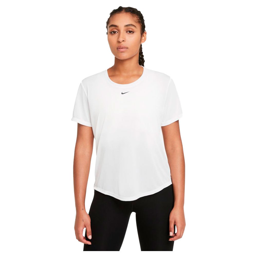 Nike Dri Fit One Short Sleeve T-shirt White XS Woman
