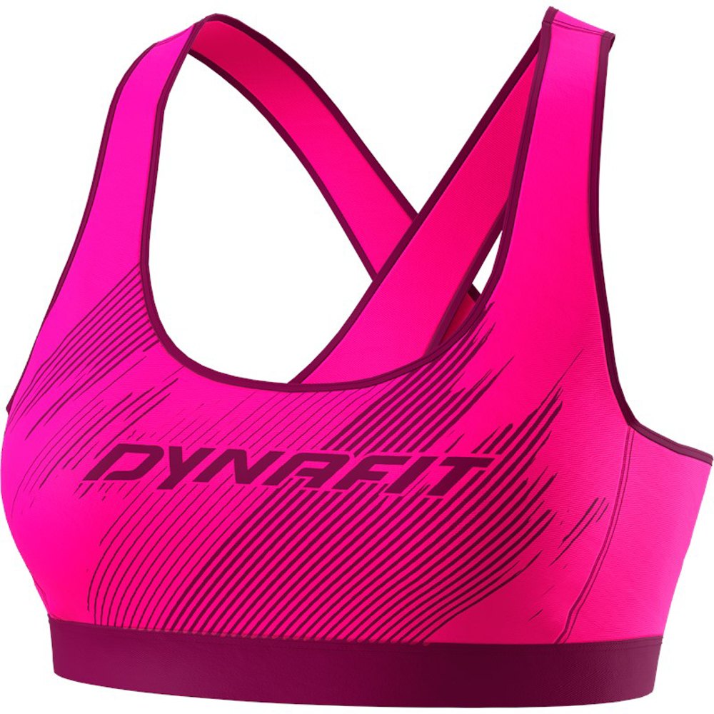 Dynafit Alpine Graphic Sports Bra Pink M Woman