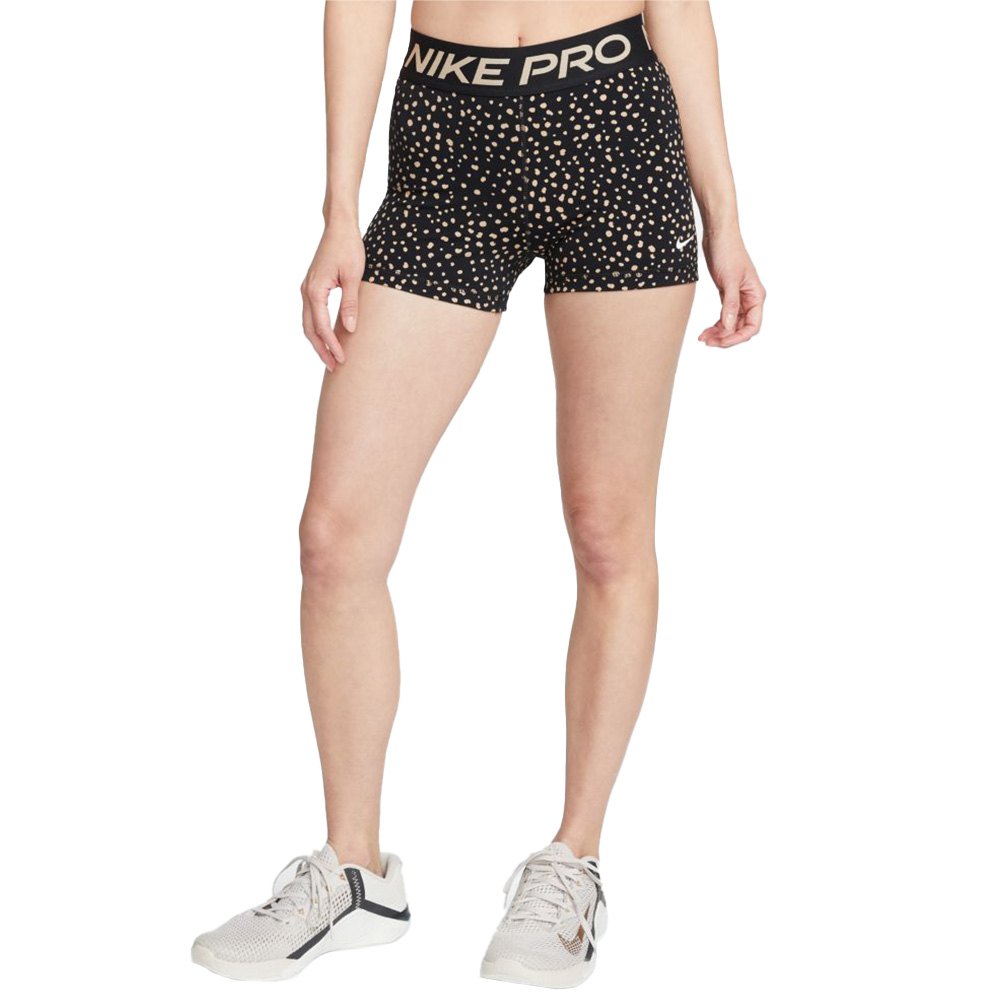 Nike Pro Dri Fit 3´´ Printed Shorts Black XL Woman