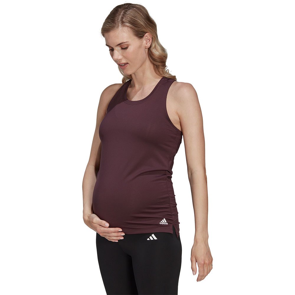 Adidas Aeroready Designed 2 Move Sport Maternity Sleeveless T-shirt Red XL Woman