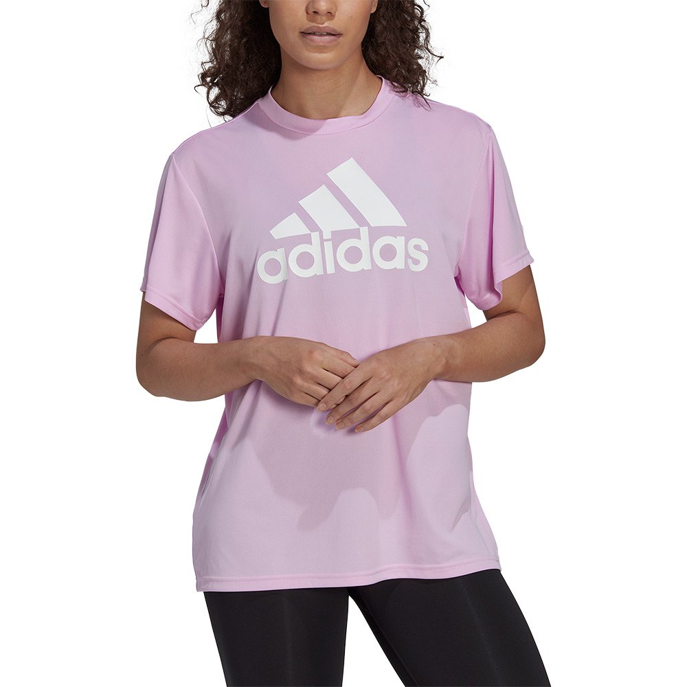 Adidas Aeroready Designed To Move Sport Short Sleeve T-shirt Purple XS Woman