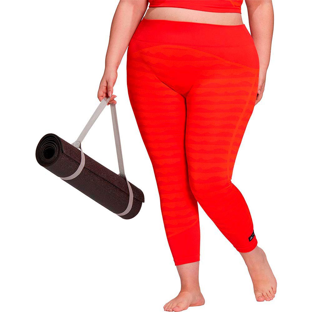 Adidas Marimekko Aknit T In Leggings Orange 2X Woman