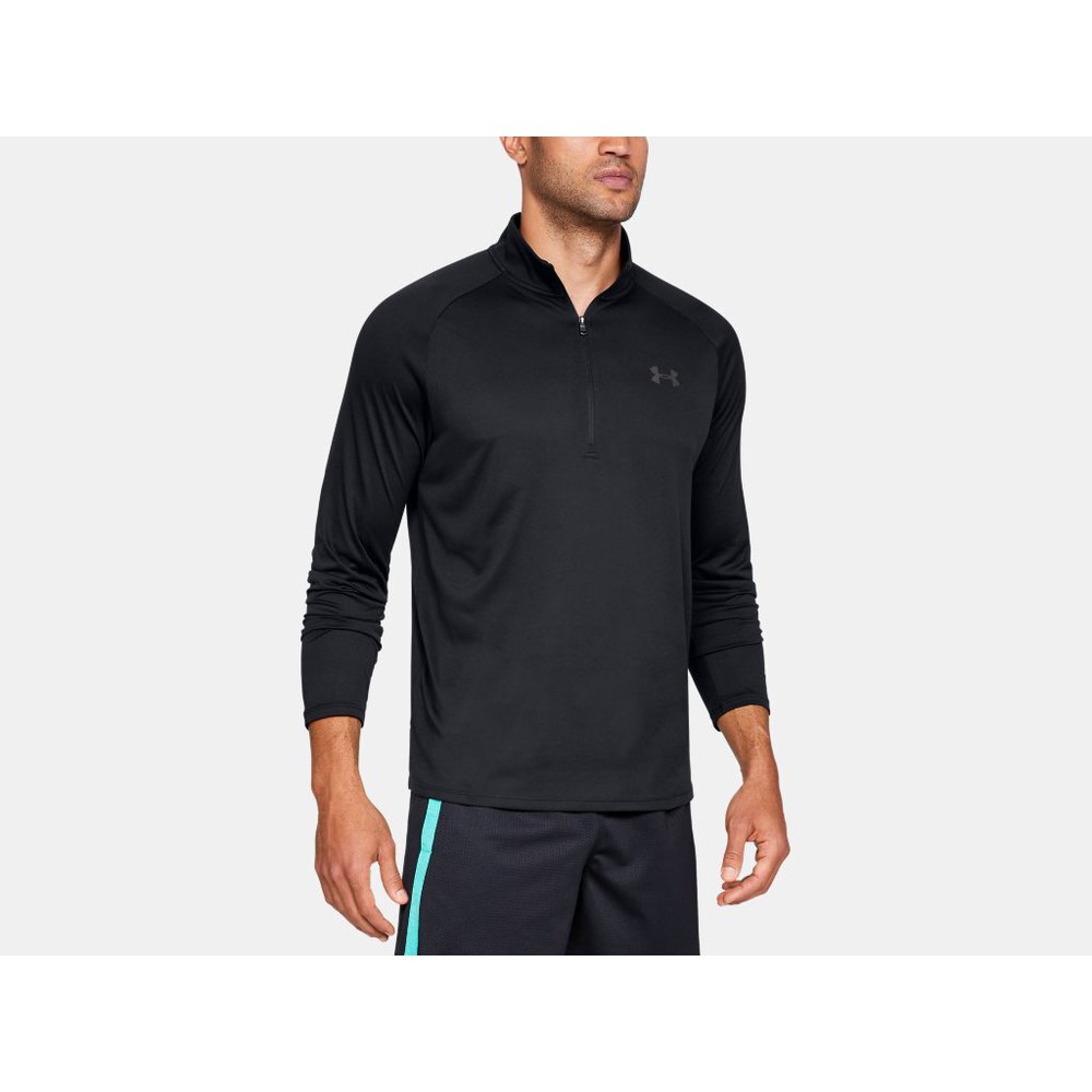 Under Armour Tech™ 2.0 Half Zip Long Sleeve T-shirt Black 2XL / Regular Man