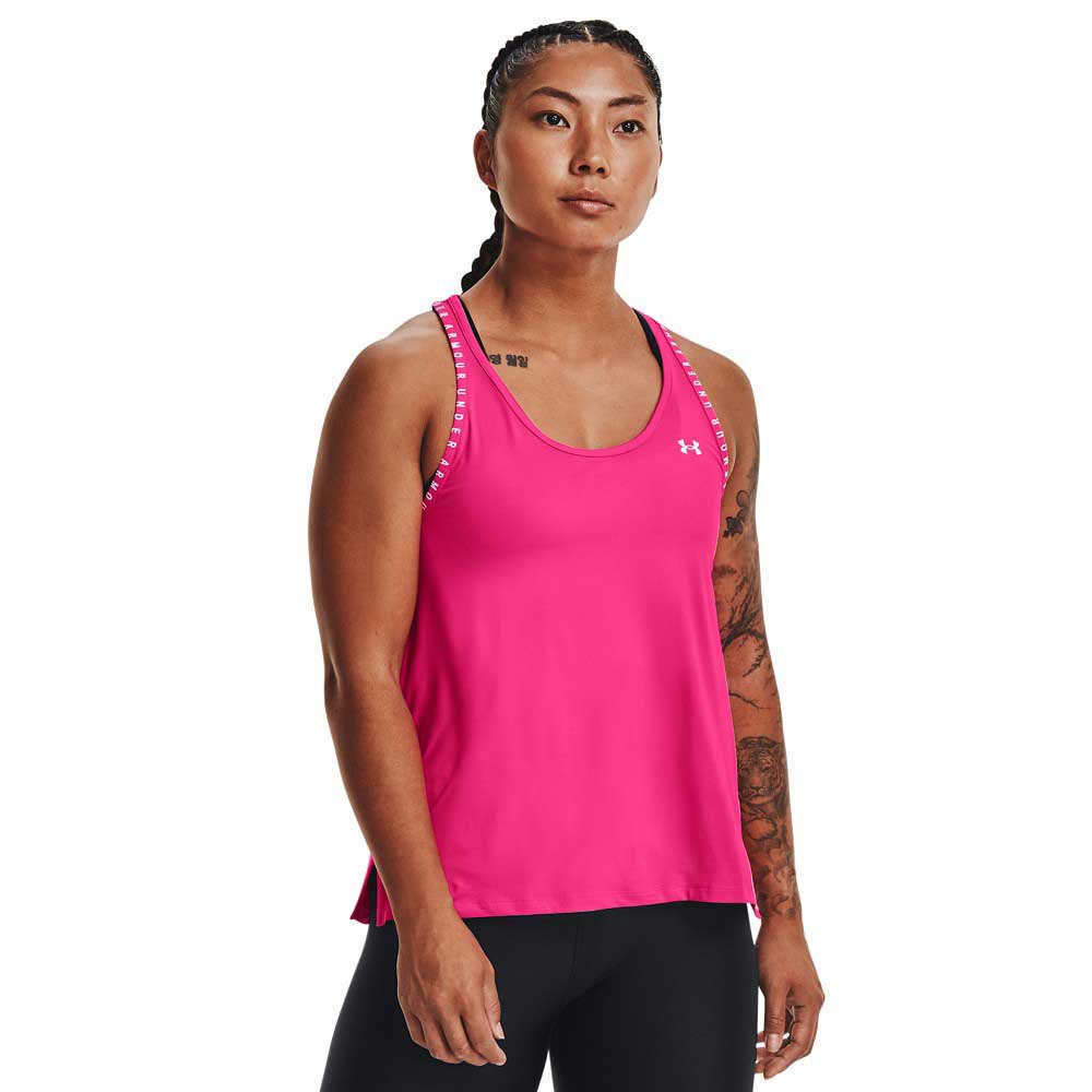 Under Armour Knockout Sleeveless T-shirt Pink S Woman
