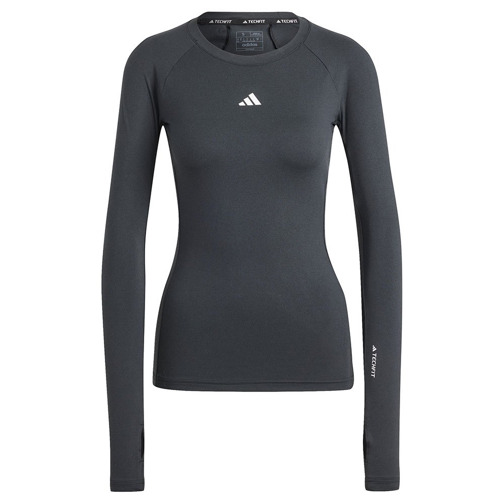 Adidas Techfit Long Sleeve T-shirt Grey XL Woman