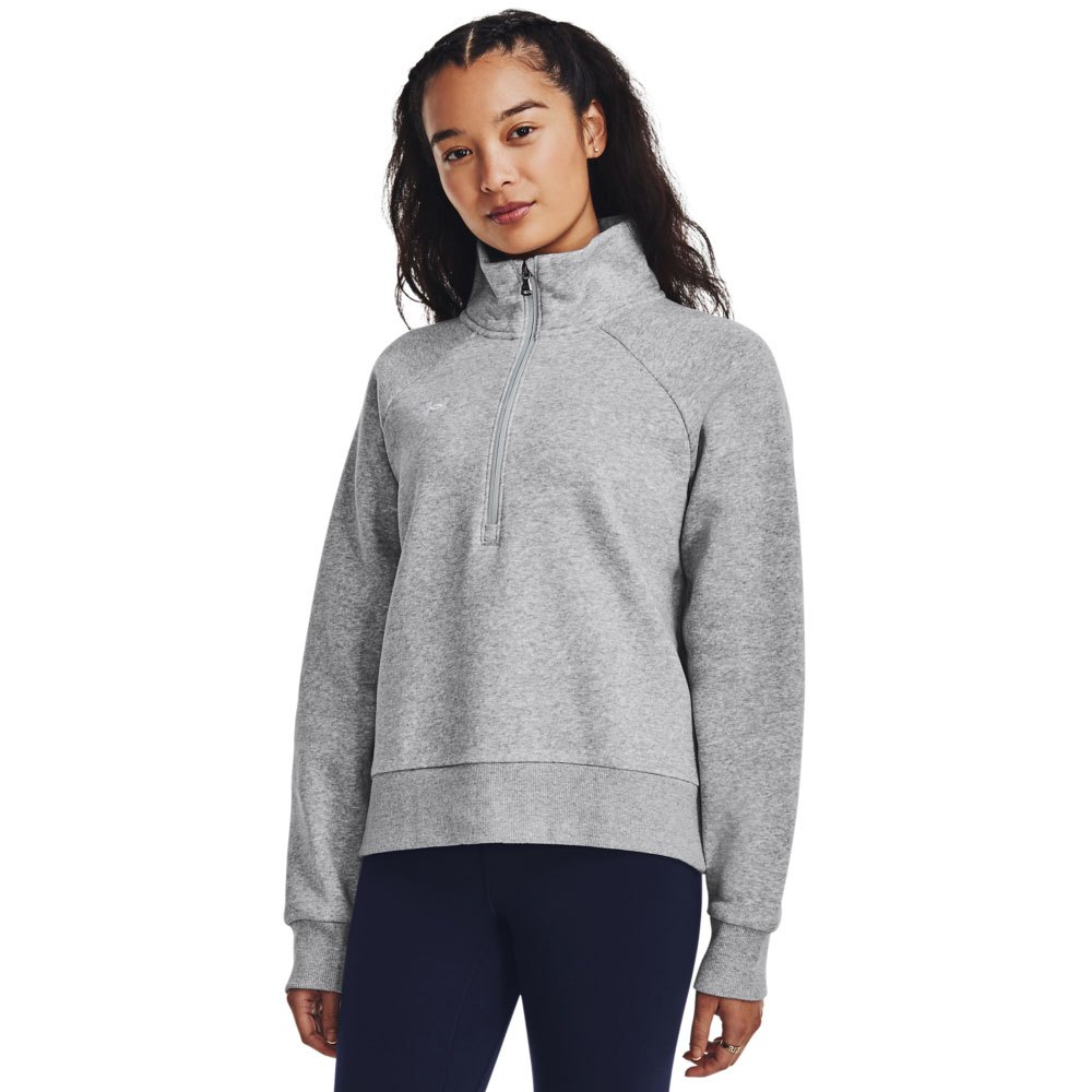 Under Armour Rival Fleece Half Zip Sweatshirt Grey XS / Regular Woman