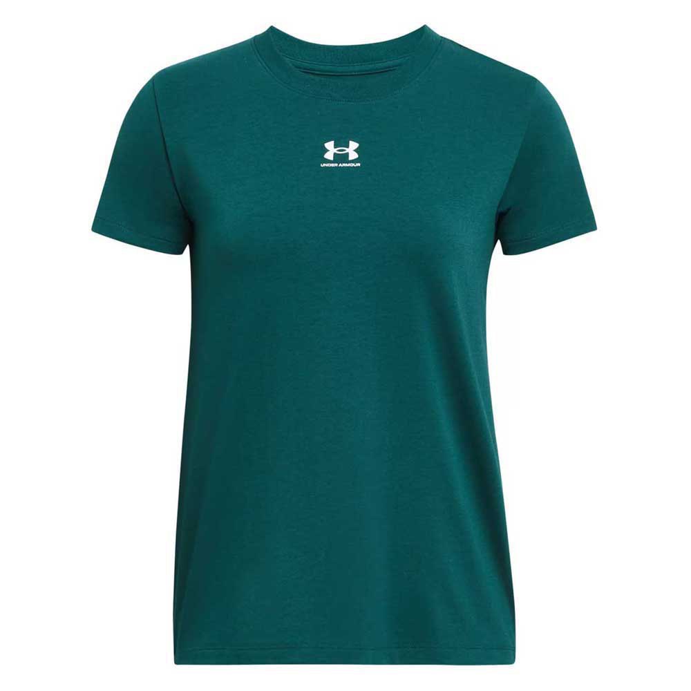 Under Armour Essential Core Short Sleeve T-shirt Green L Woman