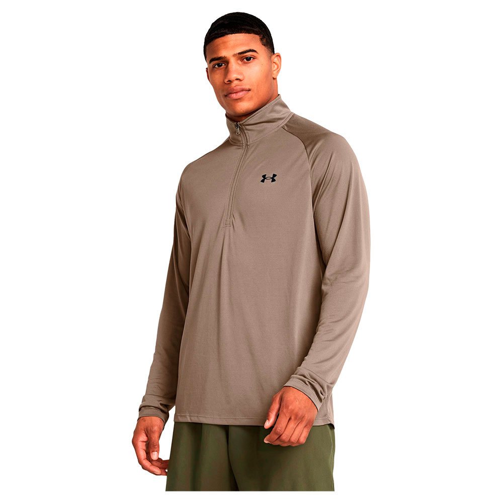 Under Armour Tech™ 2.0 Half Zip Long Sleeve T-shirt Beige 3XL / Regular Man