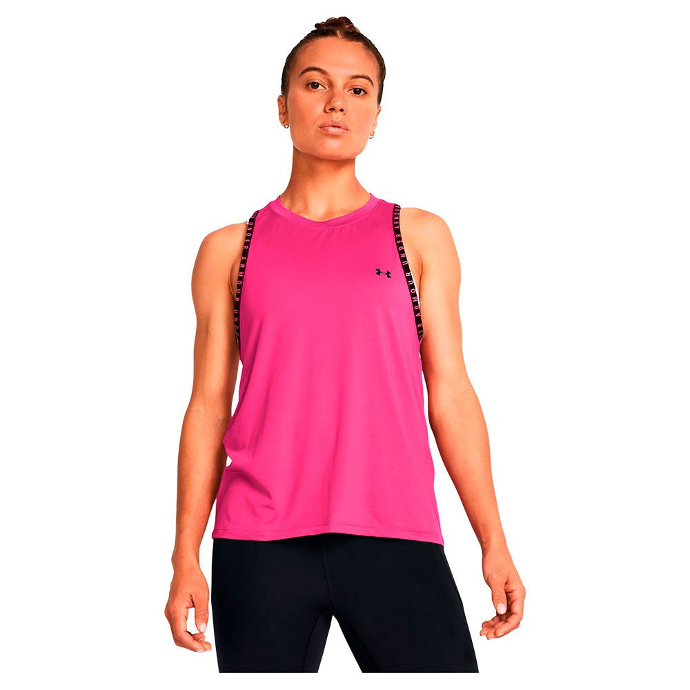 Under Armour Knockout Sleeveless T-shirt Pink M Woman