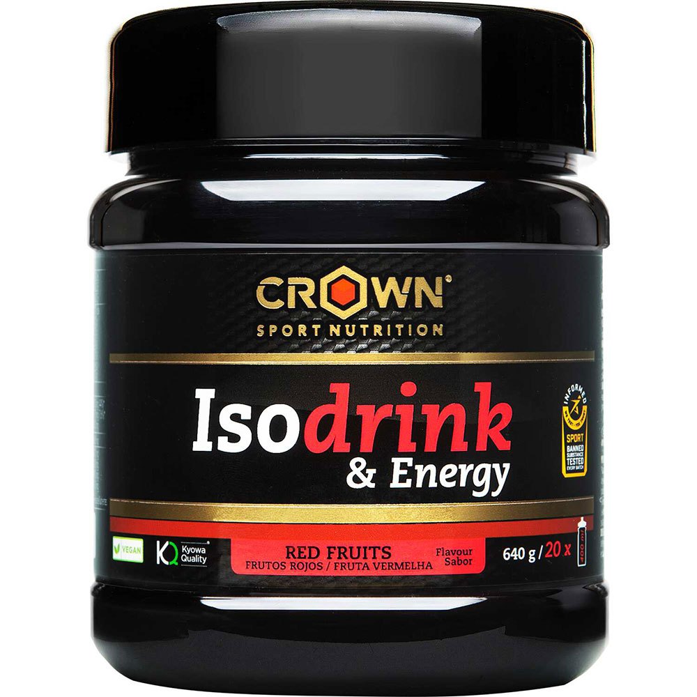 Crown Sport Nutrition Energy Berries Isotonic Drink Powder 640g Golden