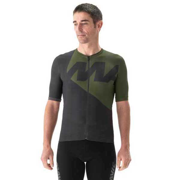 Mavic Aksium Graphic Short Sleeve Jersey Green S Man