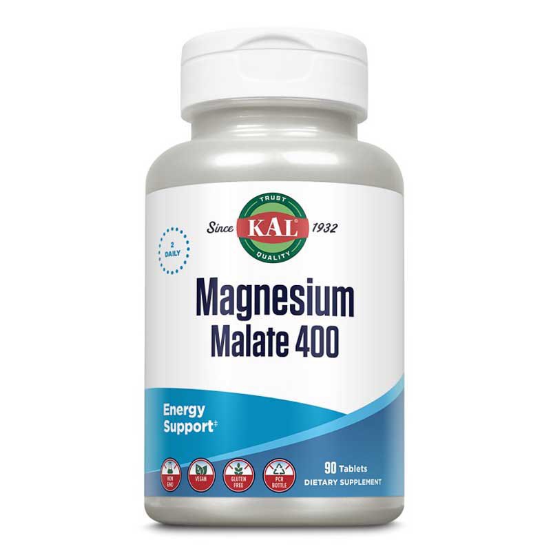 Kal Malate Magnesium 400mg 90 Tablets Clear