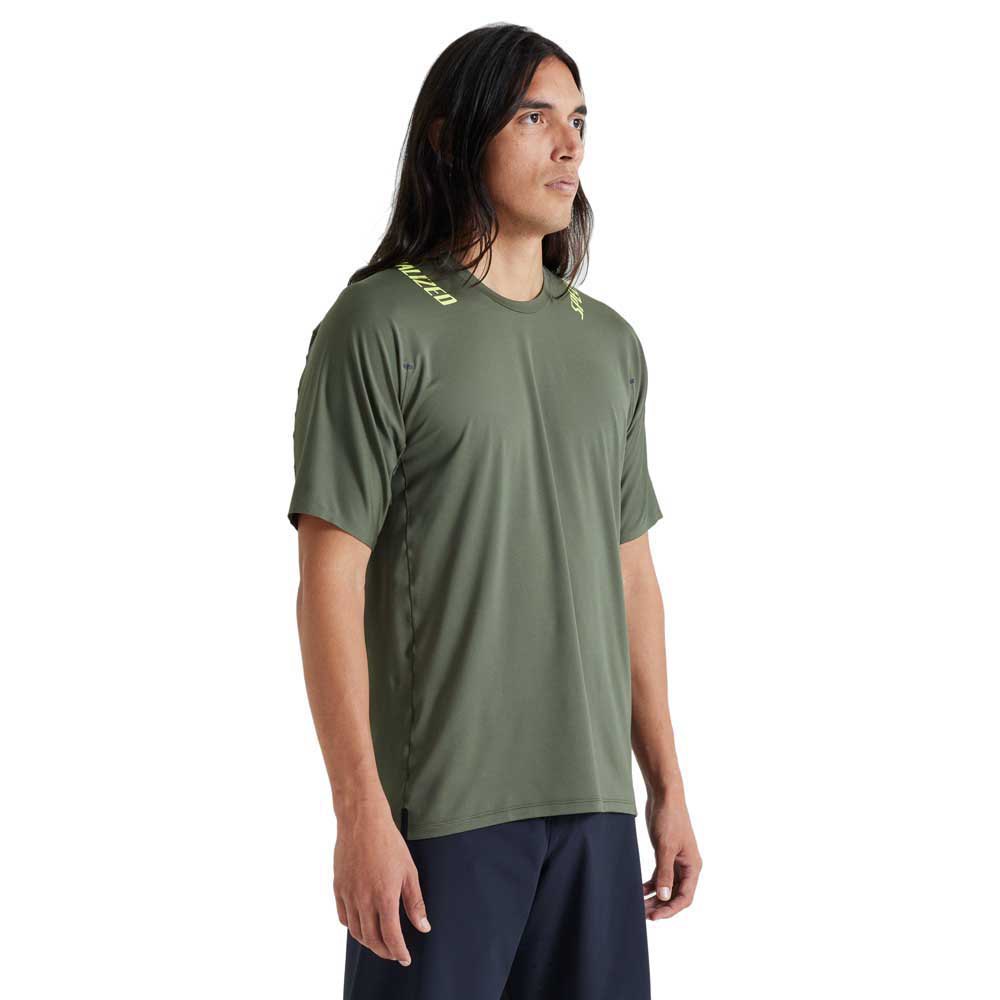 Specialized Trail Air Short Sleeve Enduro Jersey Green S Man