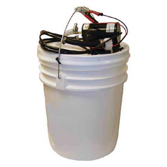 Johnson Pump Oil Change Gear Pump Bucket White 12V