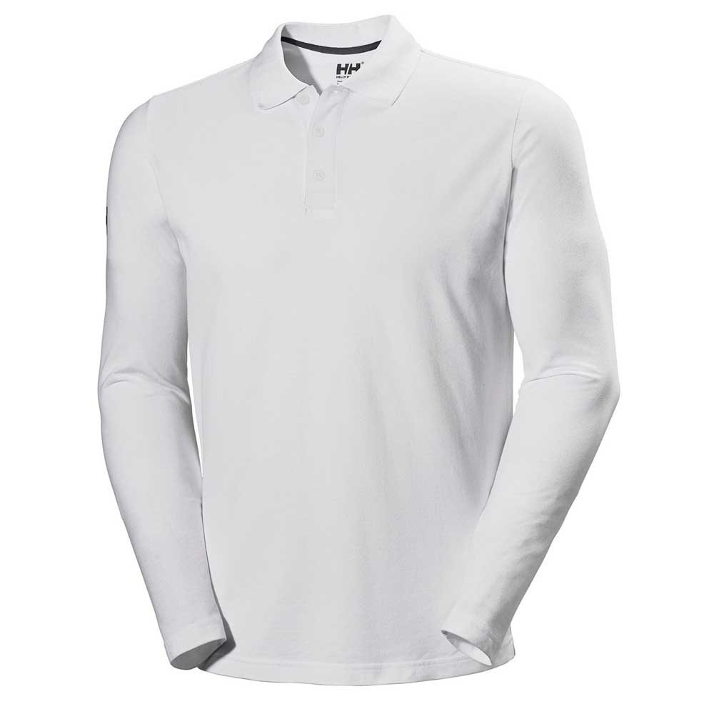 Helly Hansen Crewline Long Sleeve Polo Shirt White S Man