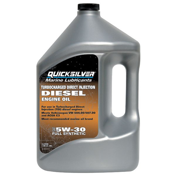 Quicksilver Boats Sae 5w30 Full Synthetic Tdi Oil 4l 3 Units Engine Grey