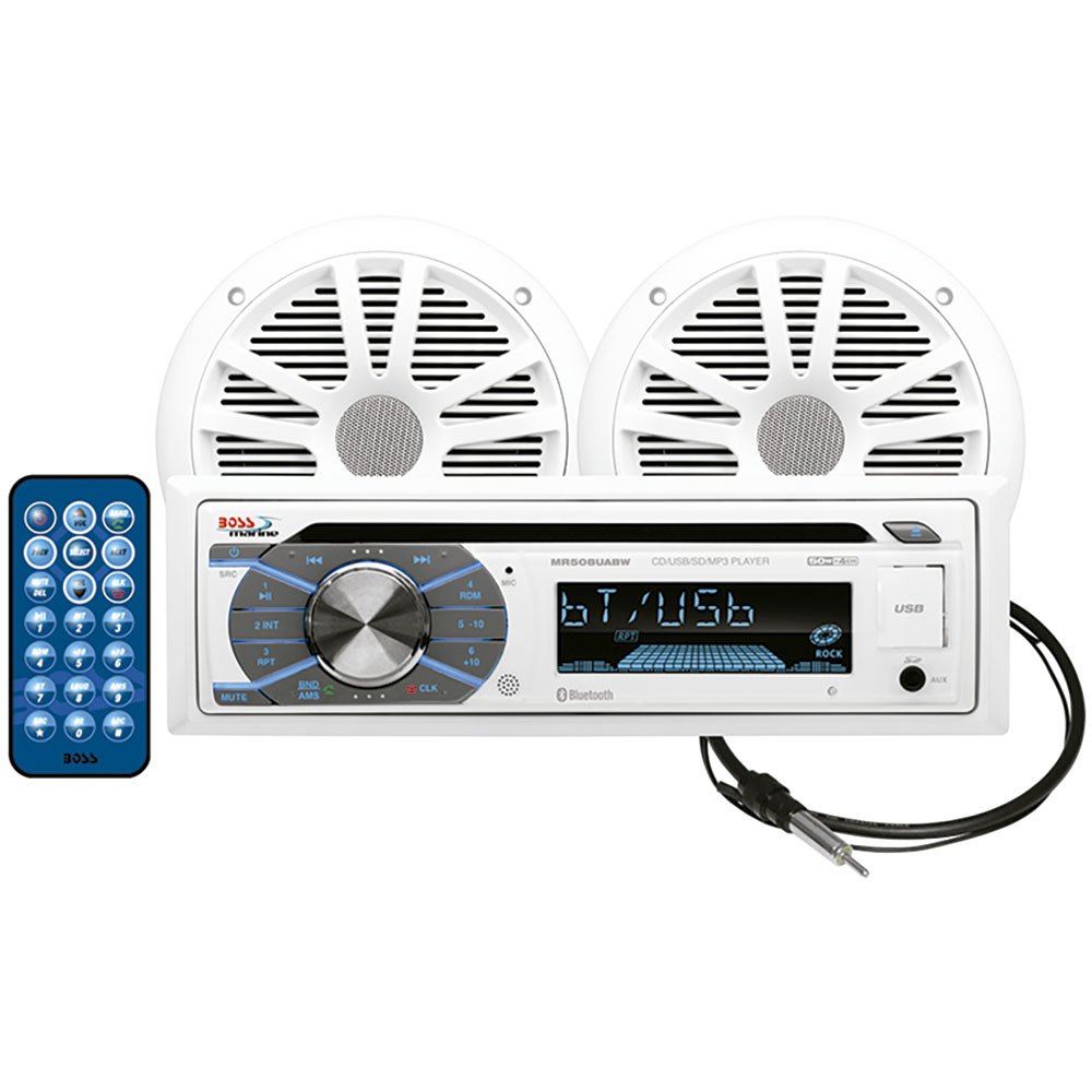 Boss Audio Cd Player-bluetooth With 2 Speakers 164 Mm White