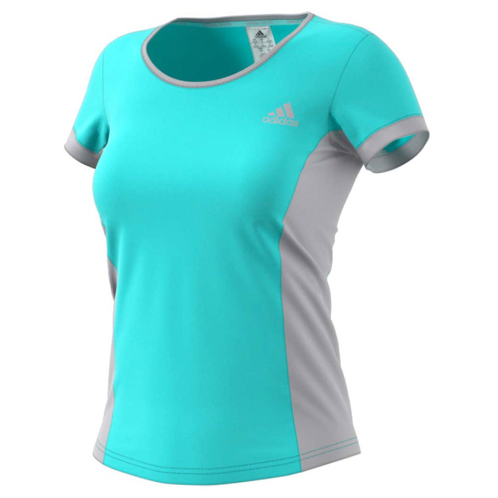 Adidas Court Short Sleeve T-shirt Blue S Woman
