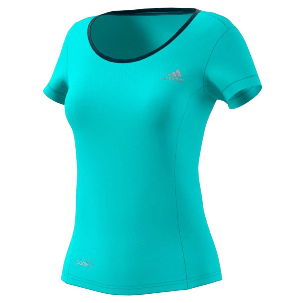 Adidas Court Padel Short Sleeve T-shirt Blue S Woman
