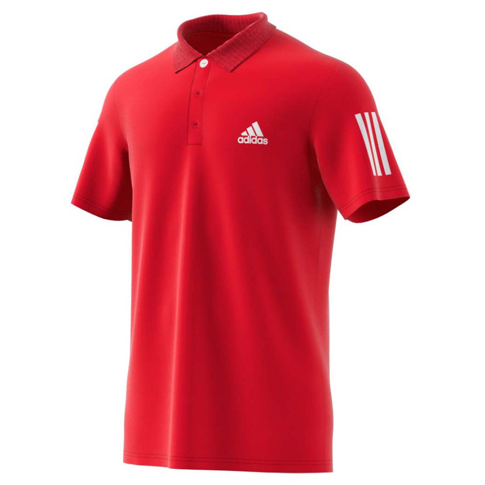 Adidas Club Short Sleeve Polo Shirt Red S Man