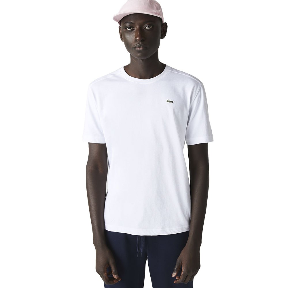 Lacoste Sport Regular Fit Ultra Dry Performance Short Sleeve T-shirt White XS Man