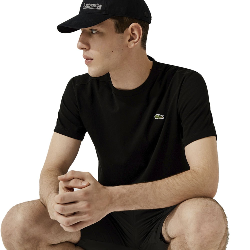 Lacoste Sport Regular Fit Ultra Dry Performance Short Sleeve T-shirt Black XS Man