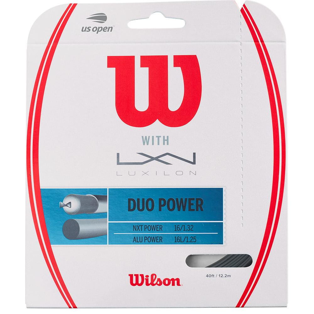 Wilson Duo Power Nxt+alu 12.2 M Tennis Single String Silver 1.25 mm