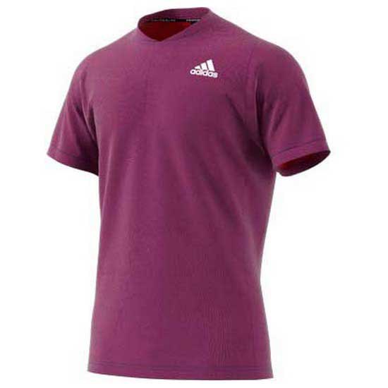 Adidas Badminton Freelift Primeblue Short Sleeve Polo Shirt Pink L Man