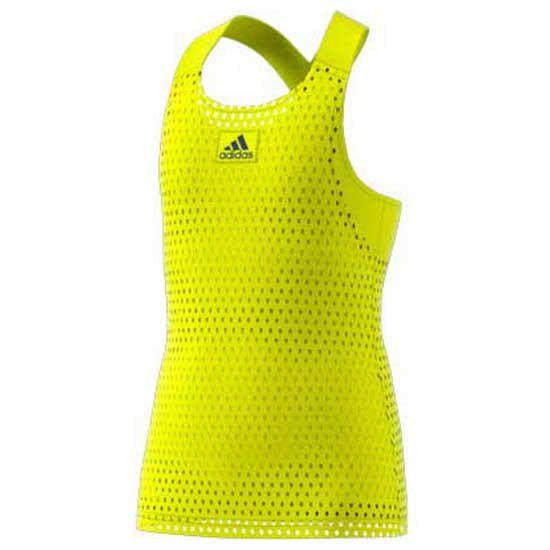 Adidas Badminton Y Primeblue Sleeveless T-shirt Yellow 11-12 Years Boy