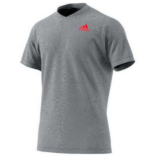 Adidas Badminton Freelift Primeblue Short Sleeve Polo Shirt Grey L Man